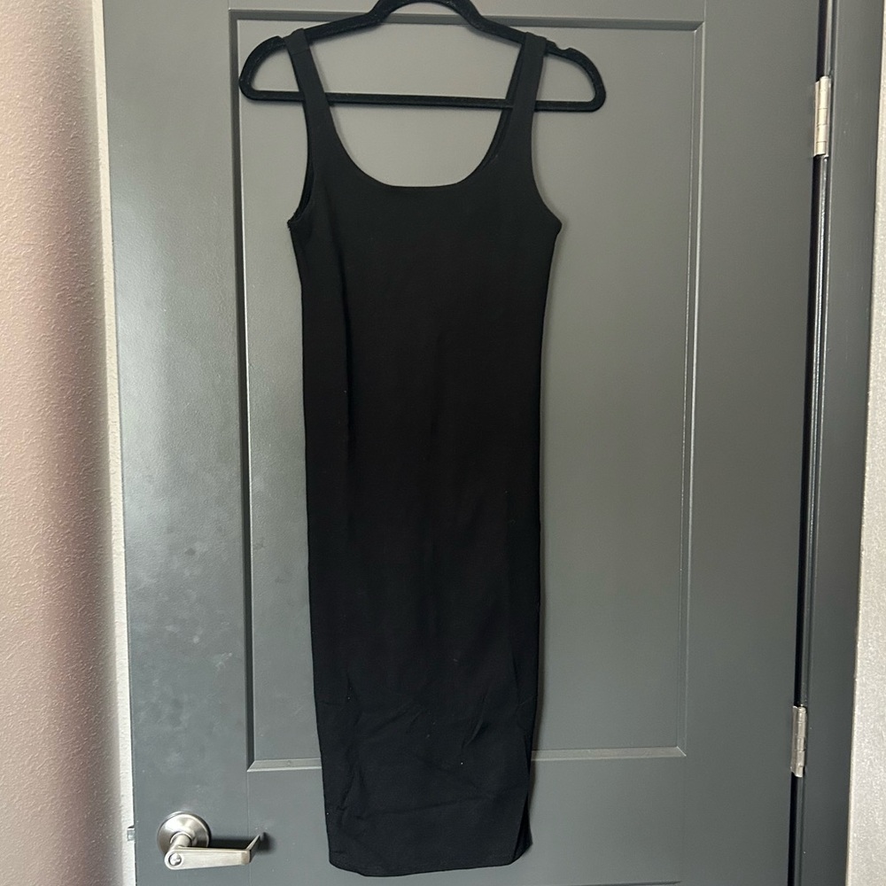 Forever 21 Black Bodycon Midi Dress